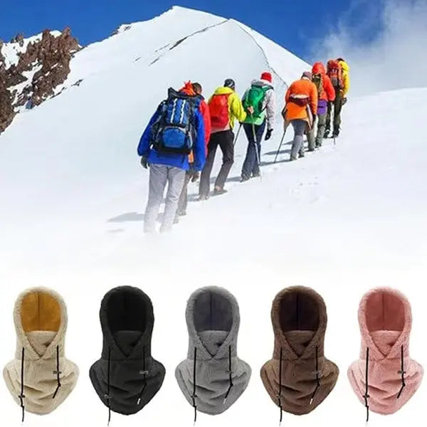 Sikunuo | Windproof Sherpa Hooded Ski Mask for Ultimate Cold PRedection