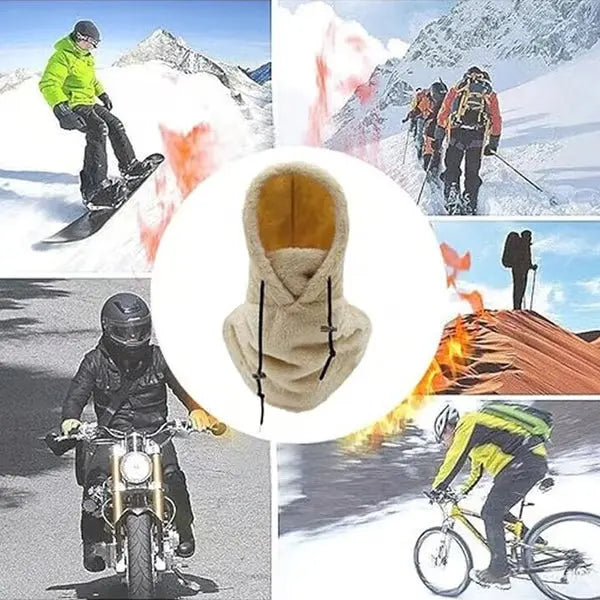 Sikunuo | Windproof Sherpa Hooded Ski Mask for Ultimate Cold PRedection