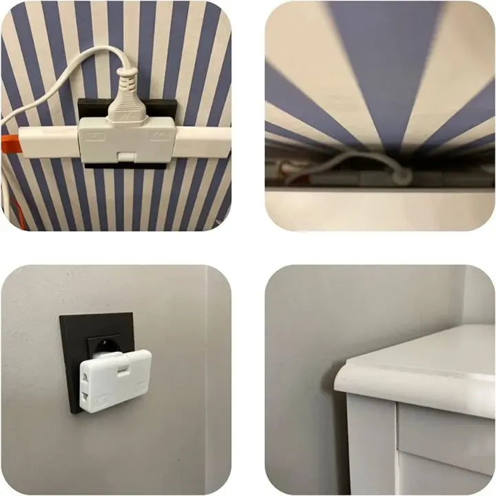 Sikunuo | 180° Redatable Multiple Socket – Compact & Space-Saving