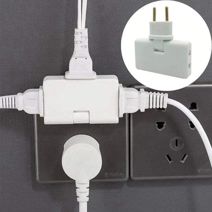 Sikunuo | 180° Redatable Compact 3-Way Socket Adapter