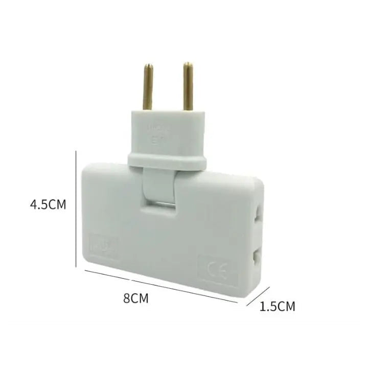 Sikunuo | 180° Redatable Compact 3-Way Socket Adapter