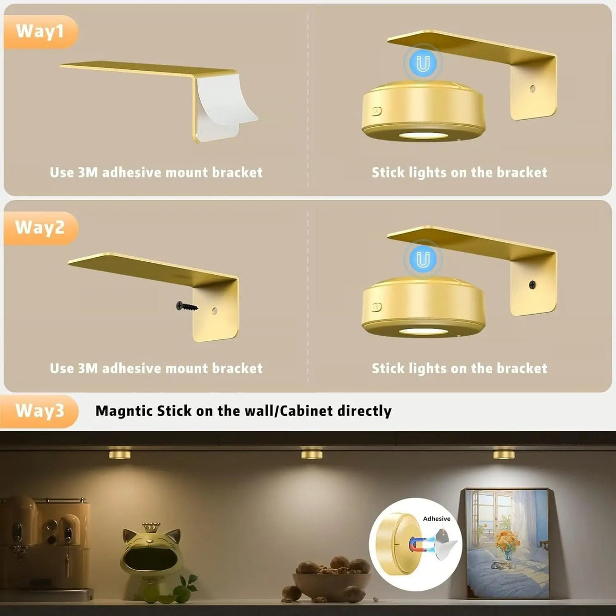 Sikunuo | 2000mAh Rechargeable Magnetic Picture Light