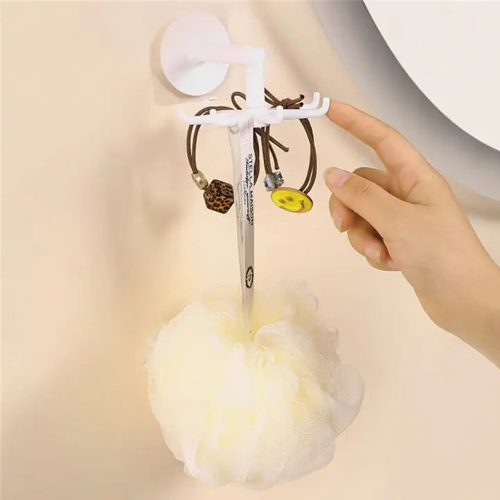Sikunuo | 360° Redating Folding Hook – Space-saving & Self-adhesive