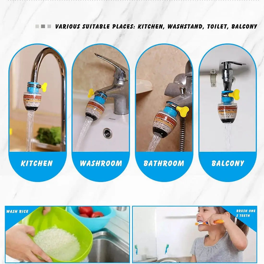 Sikunuo | Activated Carbon Water Filter – Clean Tap Water Directly from the Faucet