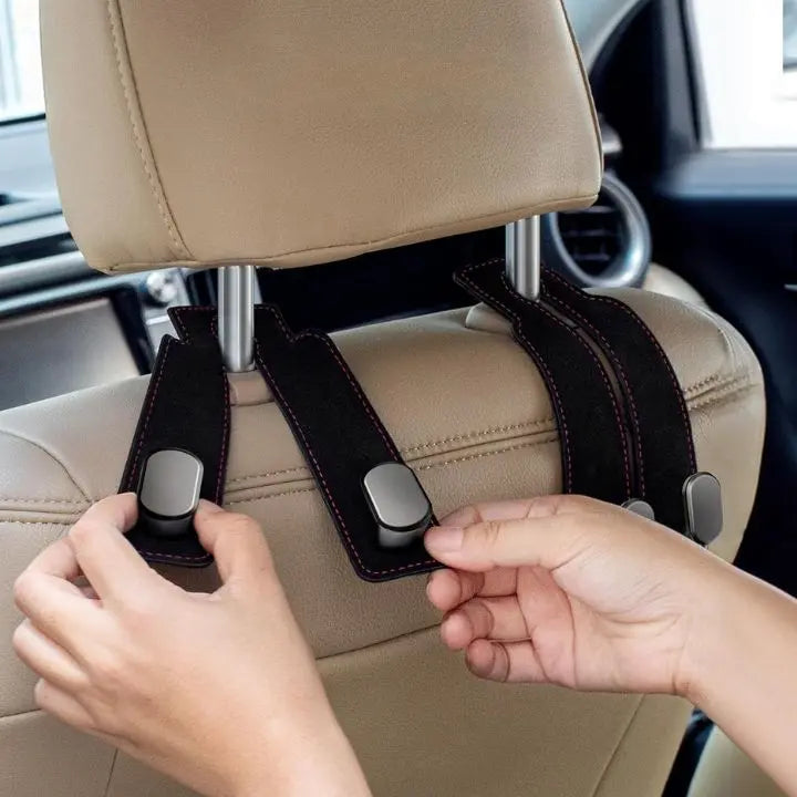 Sikunuo | Auto headrest hooks – double hooks for bags and accessories