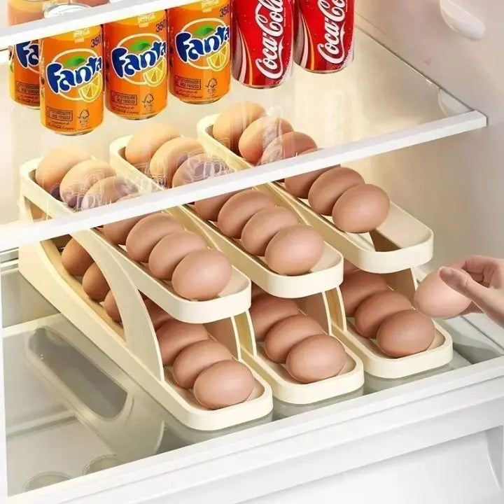 Sikunuo | Automatic Egg Rack – Space-saving Refrigerator Solution