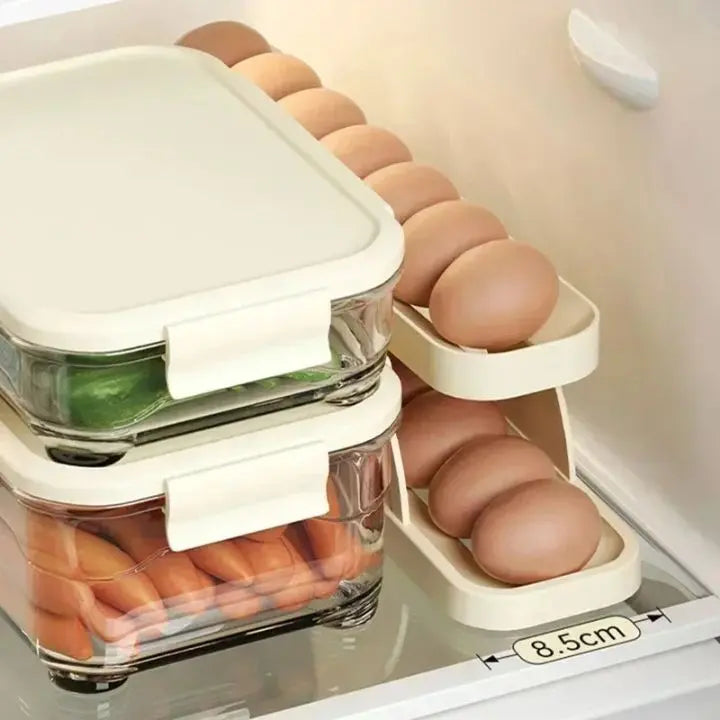 Sikunuo | Automatic Egg Rack – Space-saving Refrigerator Solution