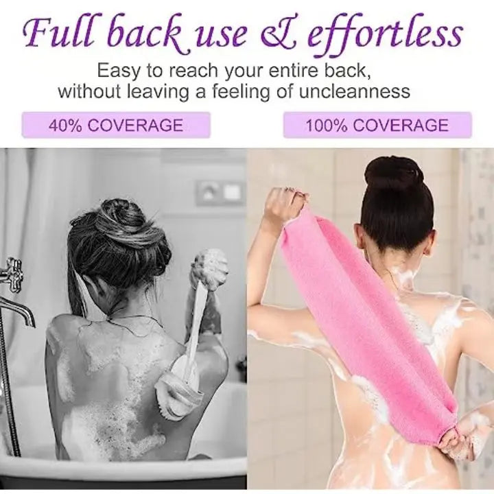 Sikunuo | Stretchable back brush bath towel