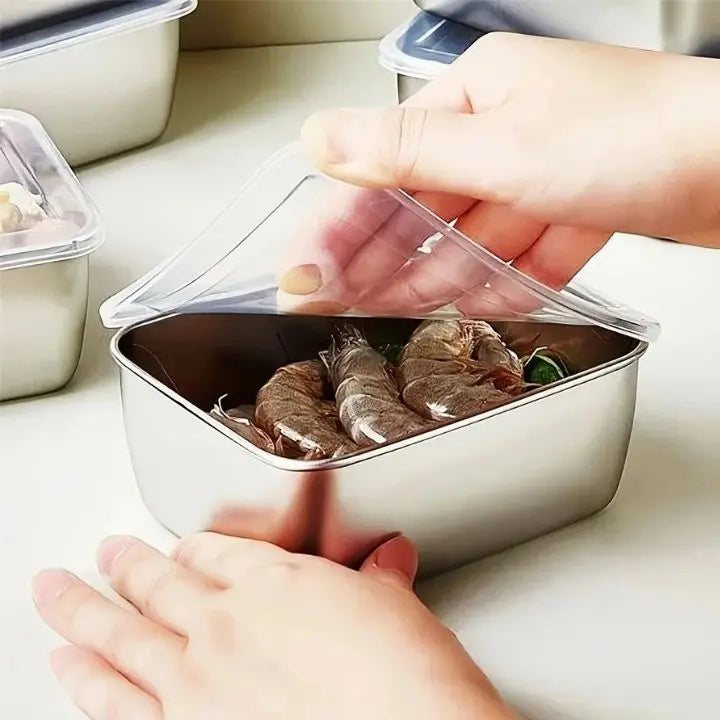 Sikunuo | Stainless steel can with lid – stackable & leak-proof