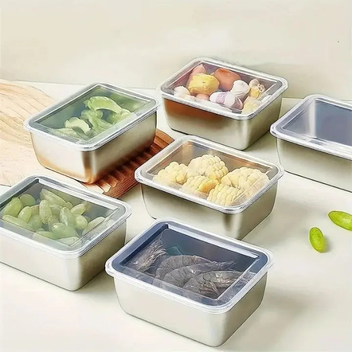 Sikunuo | Stainless steel can with lid – stackable & leak-proof