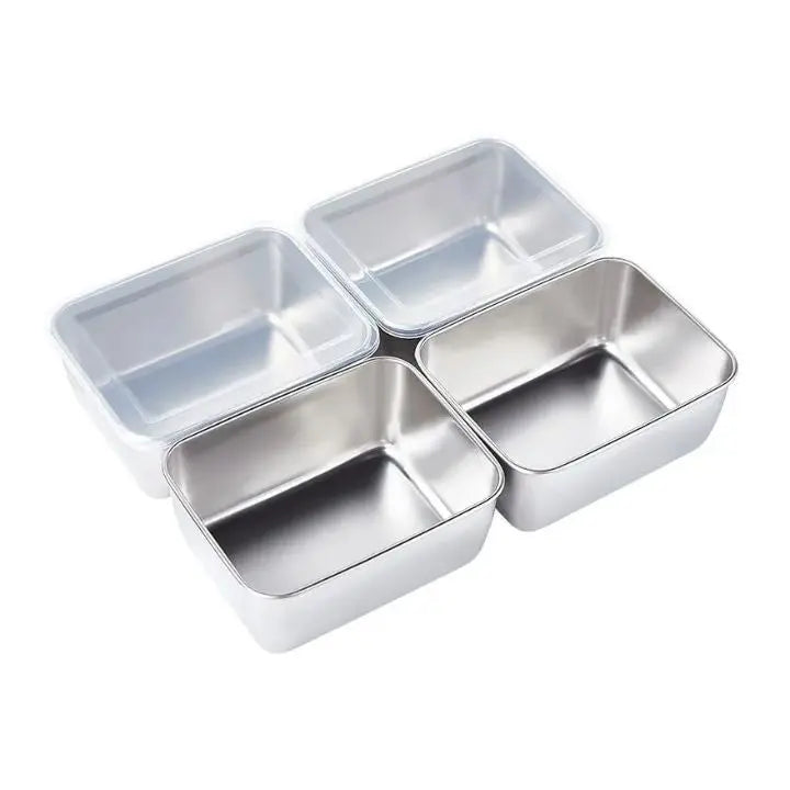 Sikunuo | Stainless steel can with lid – stackable & leak-proof
