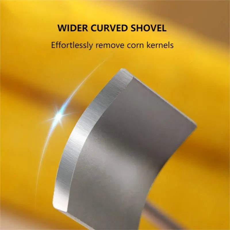 Sikunuo | Stainless Steel Corn Peeler with Long Handle for Quick Peeling