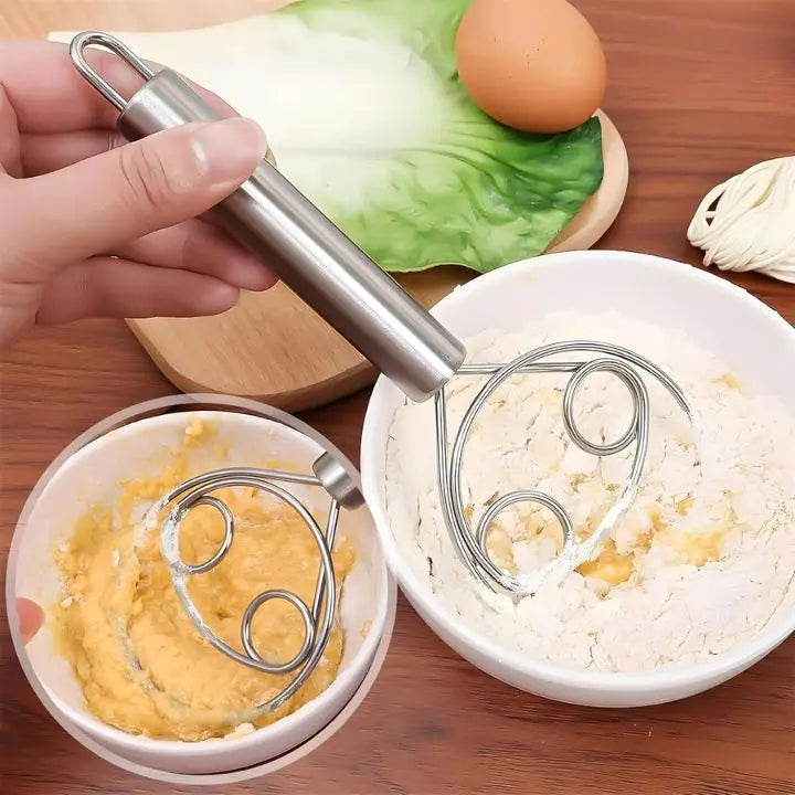 Sikunuo | Stainless Steel Dough Mixer for Easy and Clean Baking