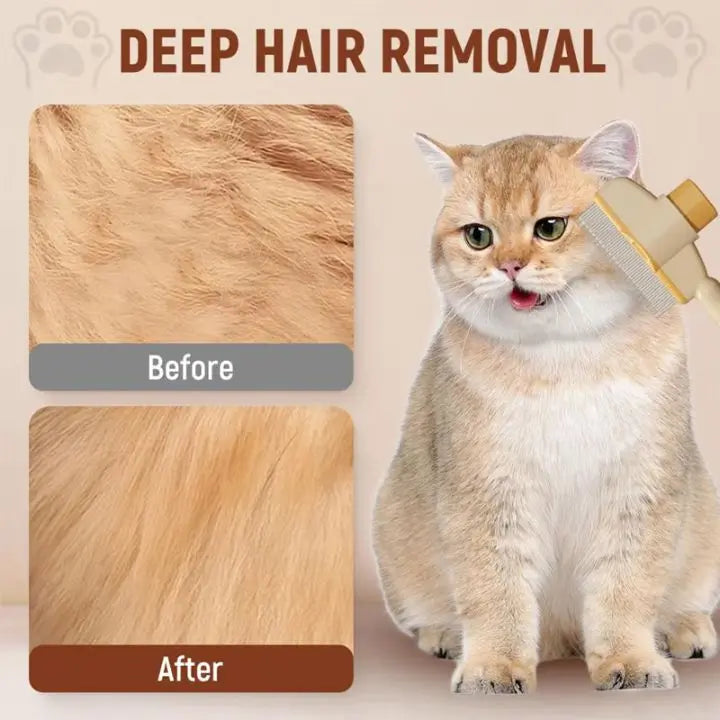 Sikunuo | Simple Self-Cleaning Flea Comb & Coat Brush