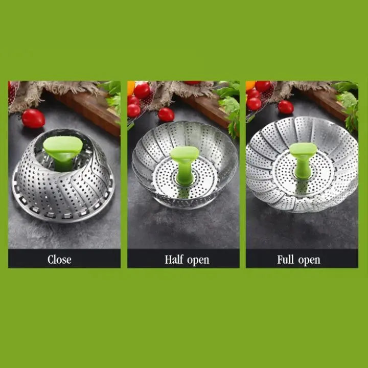 Sikunuo | Collapsible Steamer Made of Stainless Steel – For Healthy Cooking