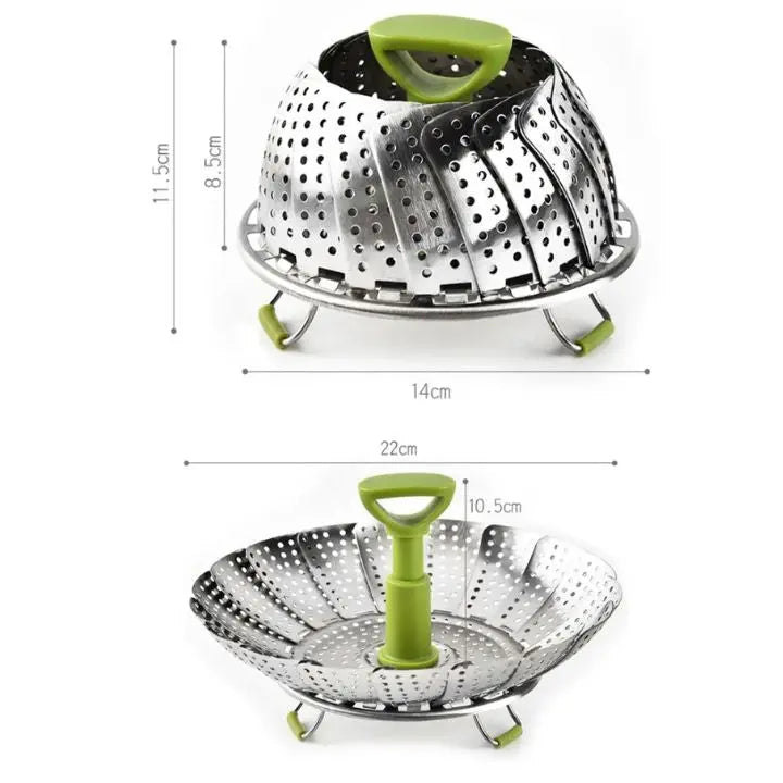 Sikunuo | Collapsible Steamer Made of Stainless Steel – For Healthy Cooking