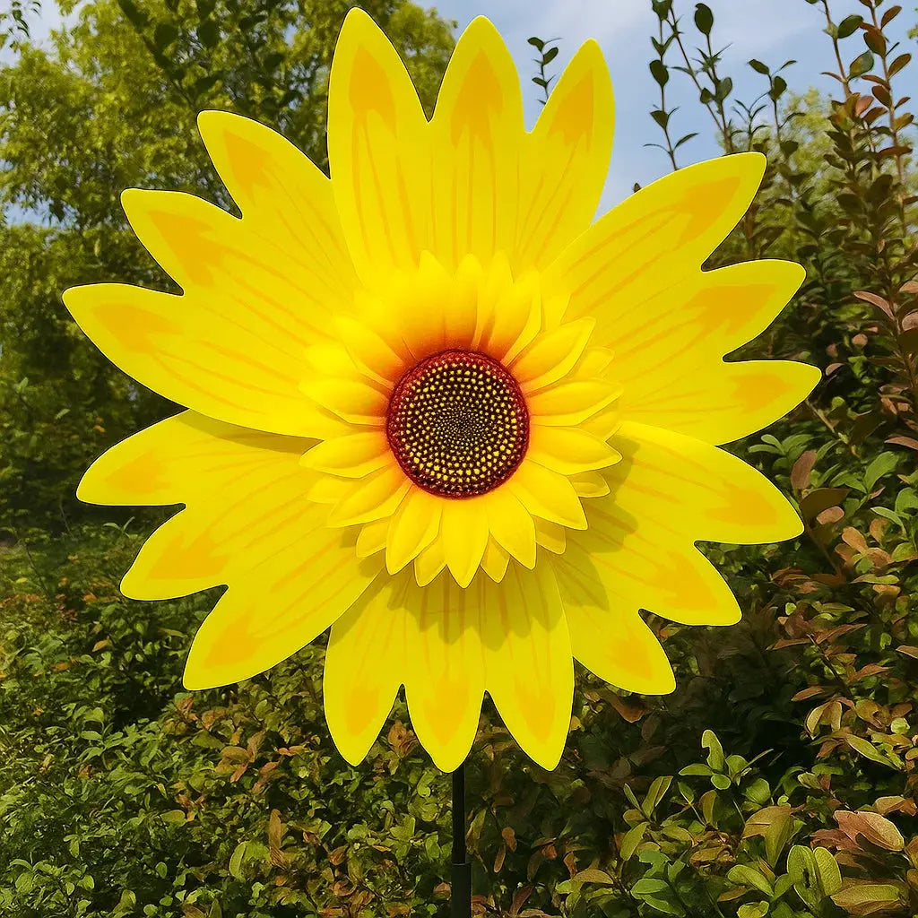 Sikunuo | Garden Wind Wheel with Sunflower Motif