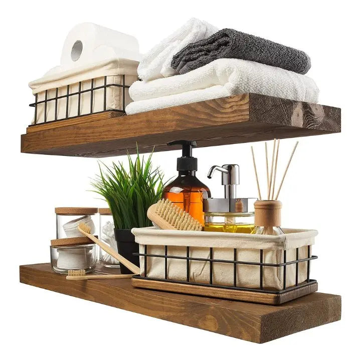 Sikunuo | Handmade Solid Wood Wall Shelves – Stylish & Space-Saving