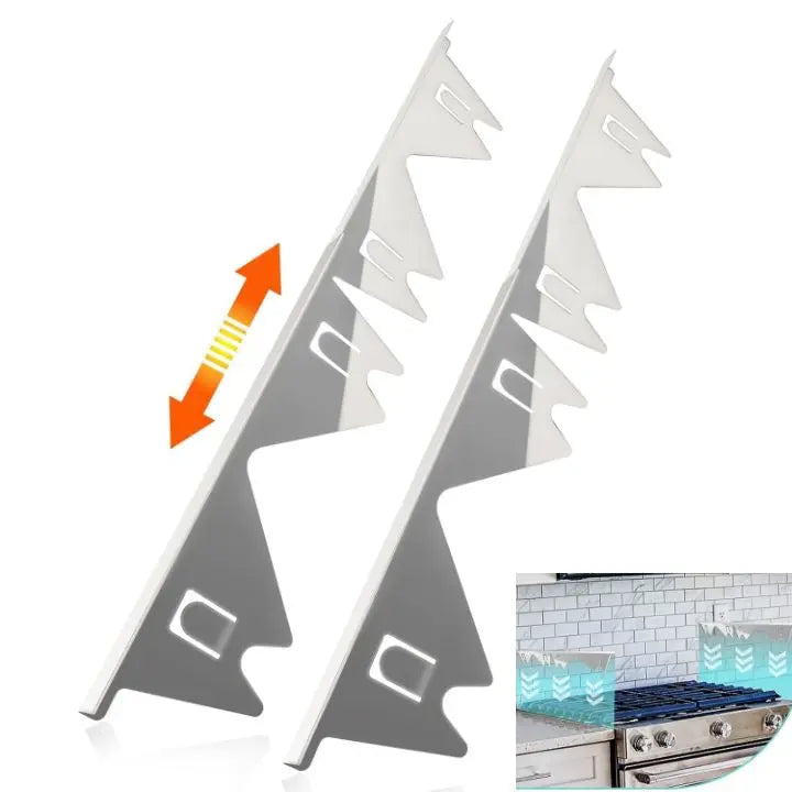 Sikunuo | Stove pRedection made of stainless steel – extendable, heat resistant