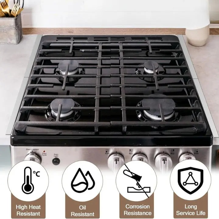 Sikunuo | Stove pRedection made of stainless steel – extendable, heat resistant