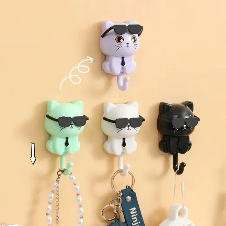 Sikunuo | Cat-shaped key holder – Self-adhesive & decorative