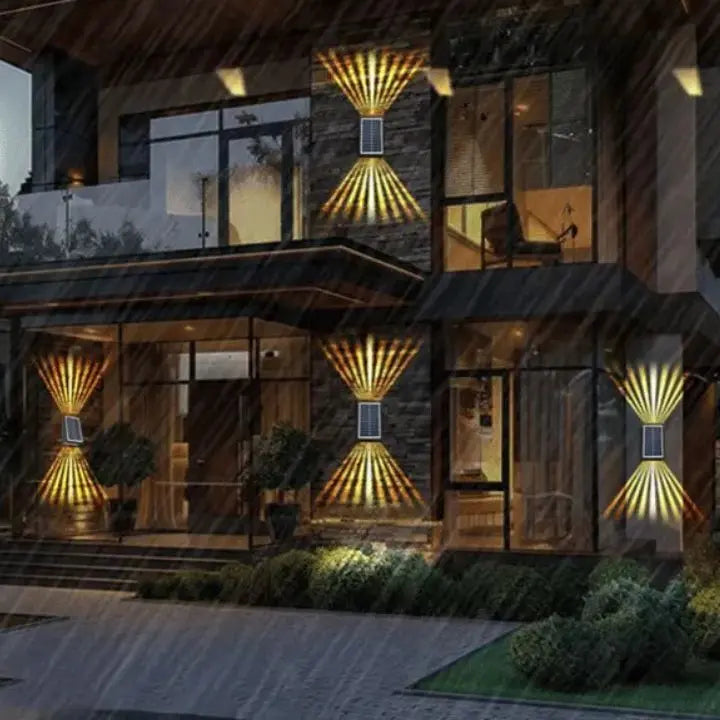 Sikunuo | Modern Solar LED Wall Light - Waterproof & Automatic