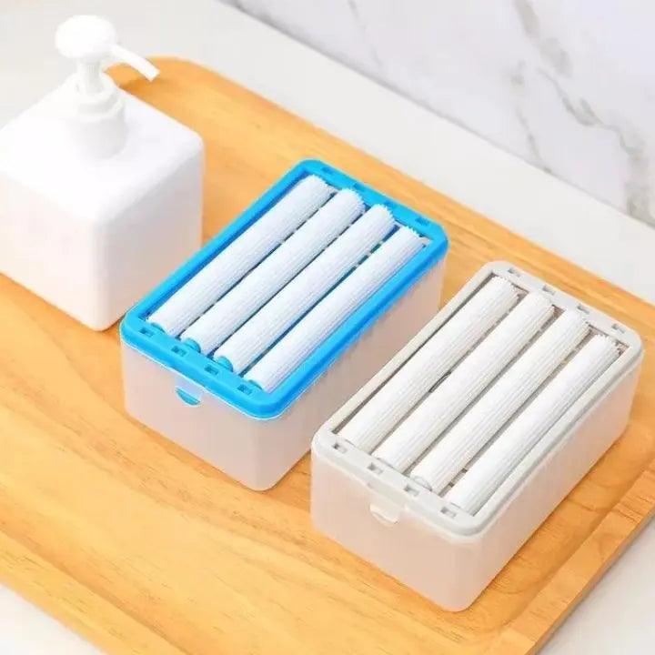 Sikunuo | Multifunctional Soap Box with Brush – Stain Remover