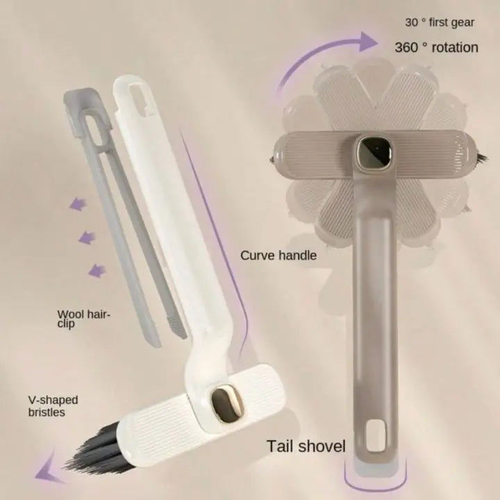 Sikunuo | Multifunctional, Redatable with V Bristles Cleaning Brush
