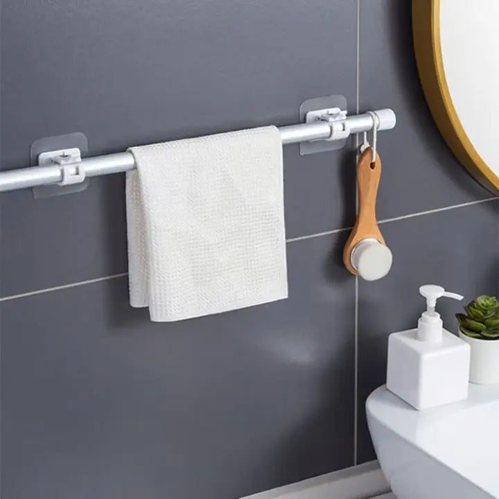 Sikunuo | Nail-free, adjustable curtain rod hooks