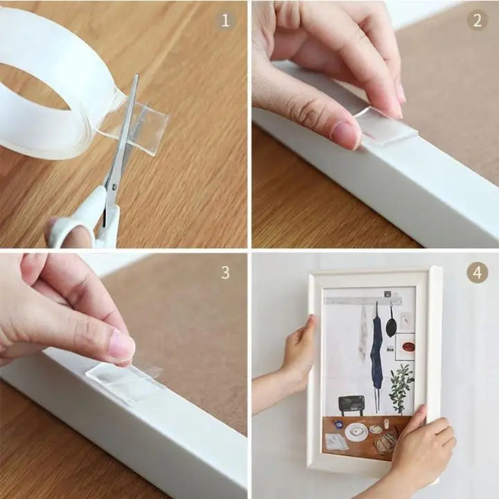 Sikunuo | Nano double-sided tape – strong, reusable