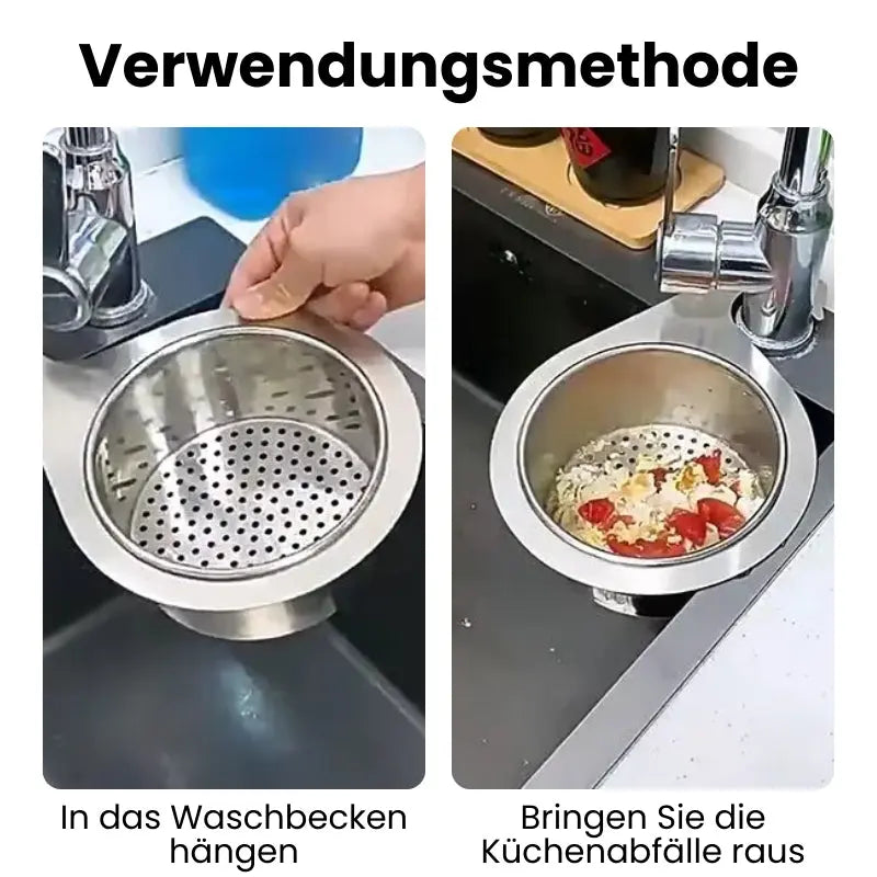 Sikunuo | Space-saving sink strainer