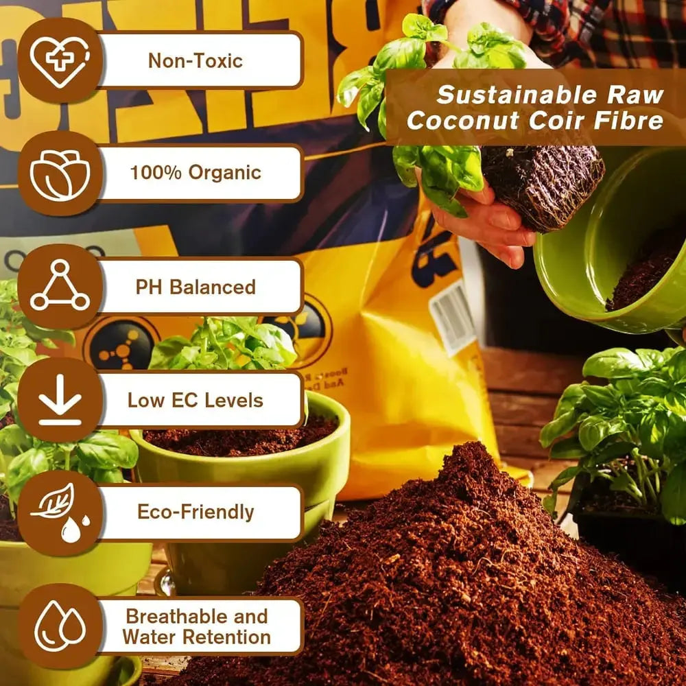 Sikunuo | Premium Organic Coconut Soil Brick – Promote Natural Plant Growth