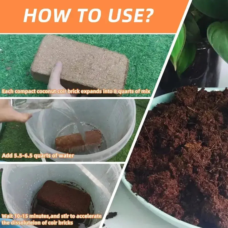 Sikunuo | Premium Organic Coconut Soil Brick – Promote Natural Plant Growth