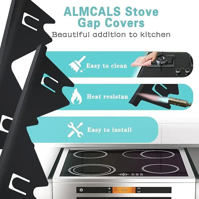 Sikunuo | Telescopic cover strips made of stainless steel for stove gaps