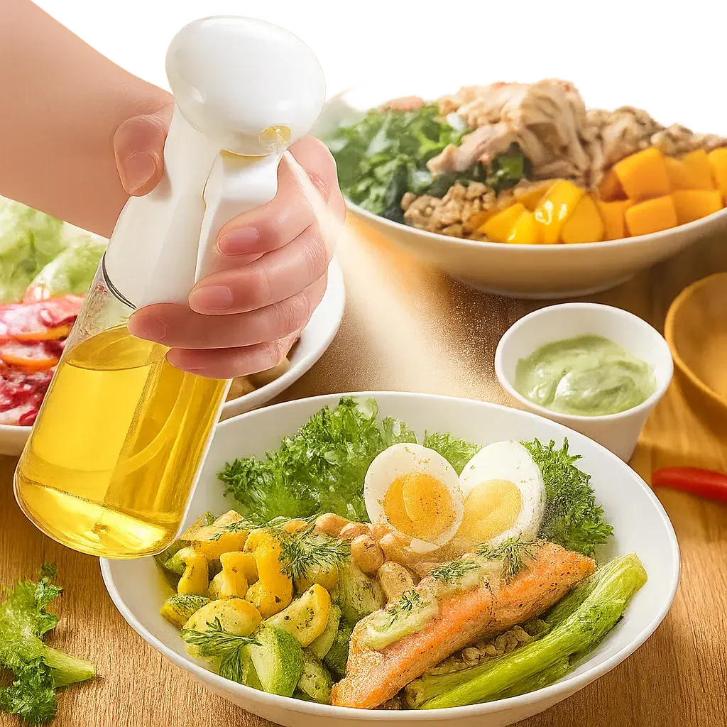 Sikunuo | Portable Oil Spray Bottle for Even Cooking
