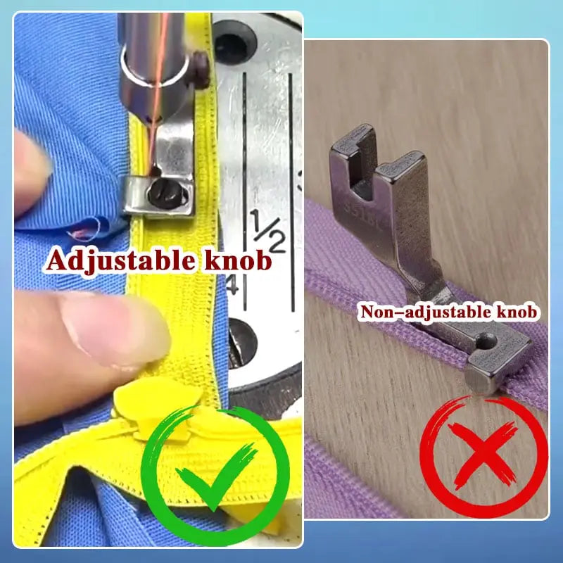 Sikunuo | Adjustable Zipper Foot for Sewing Machines