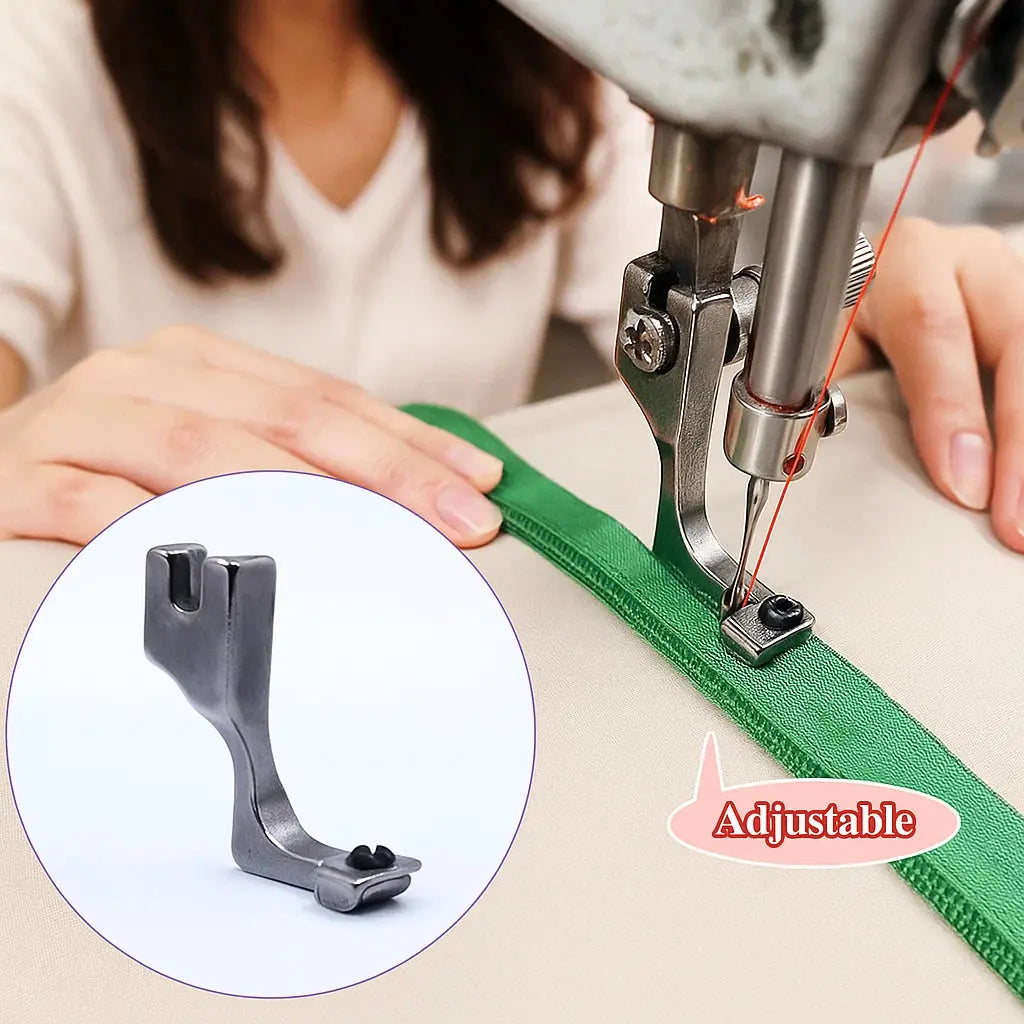 Sikunuo | Adjustable Zipper Foot for Sewing Machines
