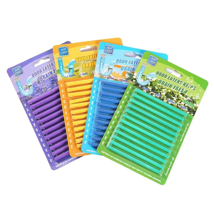 Sikunuo | 1+1 Set | Pipe Cleaning Sticks – Against Odors, Grease & Clogs