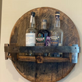 Bourbon Whiskey Barrel Shelf | Sikunuo
