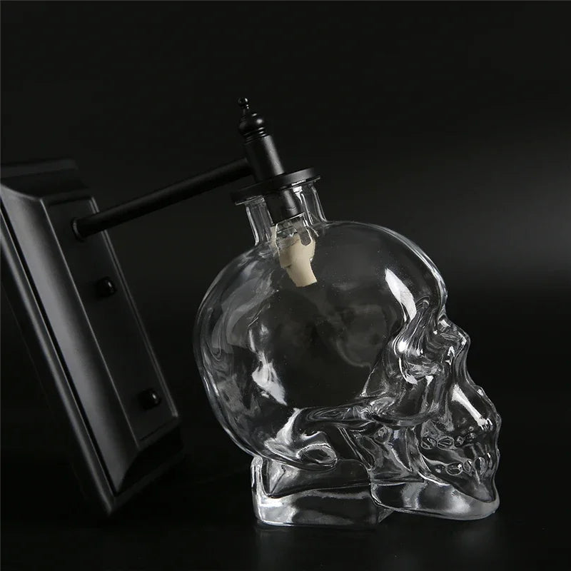 Sikunuo | Gothic Skull Bottle Retro Wall Lamp