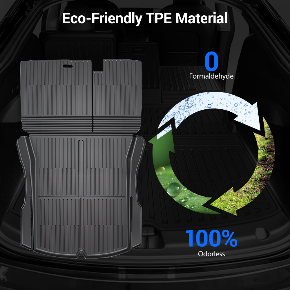 Sikunuo Trunk Mat With Backrest Mat for Model 3 Highland
