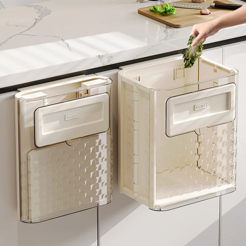Sikunuo | Space Saver Door Hanging Foldable Garbage Can