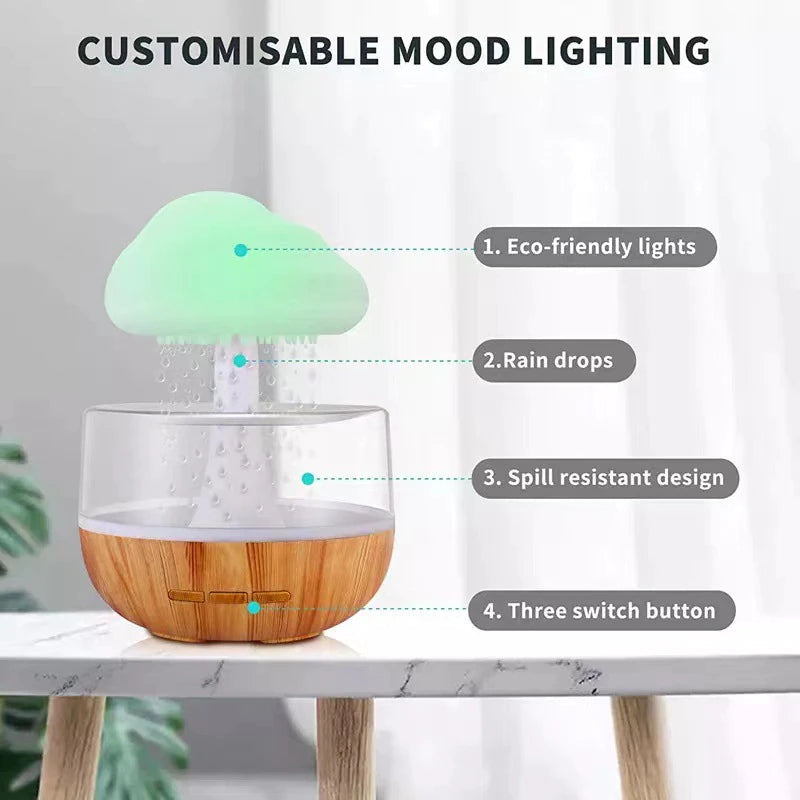 Sikunuo | Rain Cloud Mushroom Air Humidifier Night Lamp