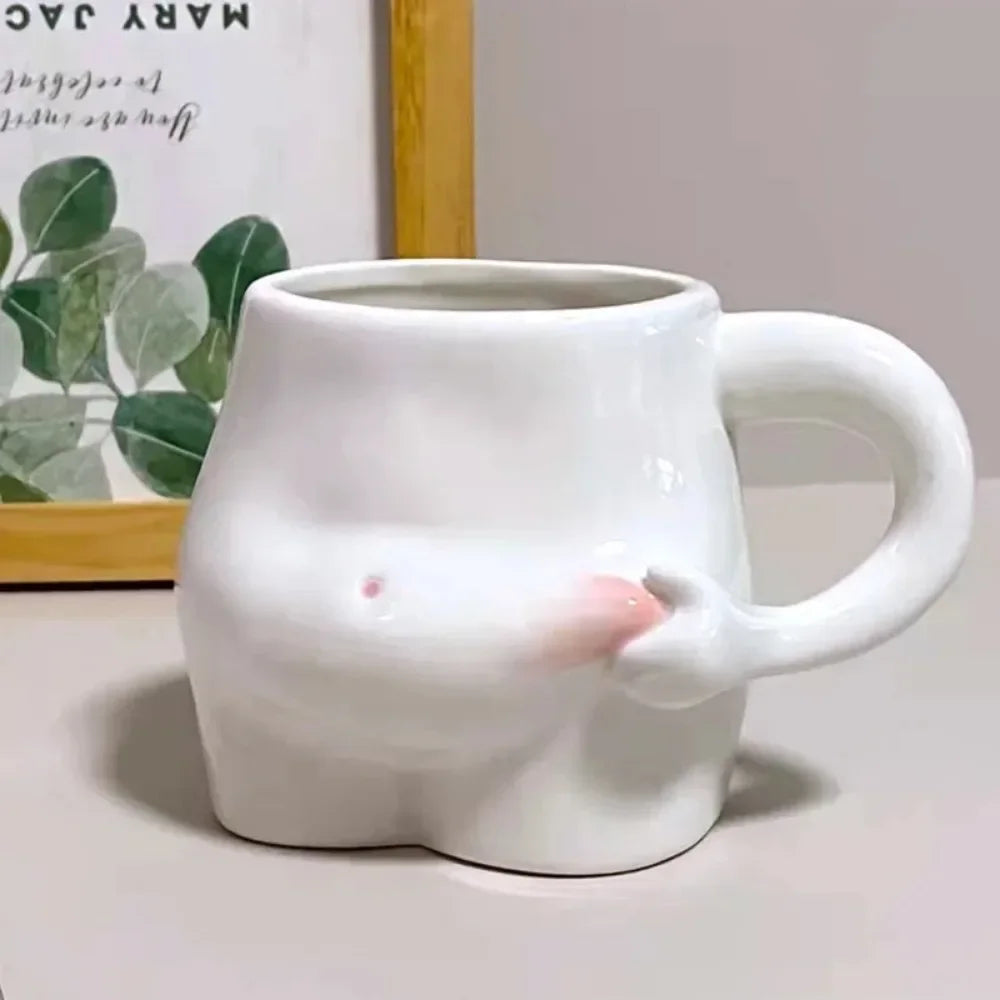 Sikunuo | Big Belly Fat Ceramic Coffee Mug