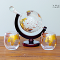 Sikunuo | AtlasWhisk | Whiskey Globe Set Premium Drinkware for Enthusiasts