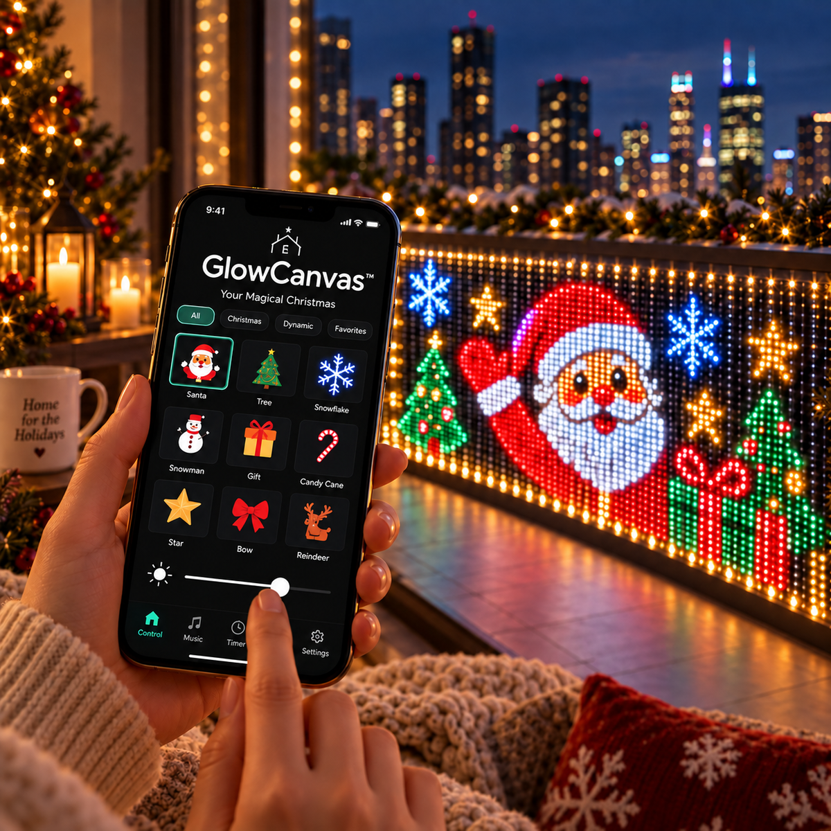 ✨ Smart Pixel Curtain Lights – App-Controlled LED Display