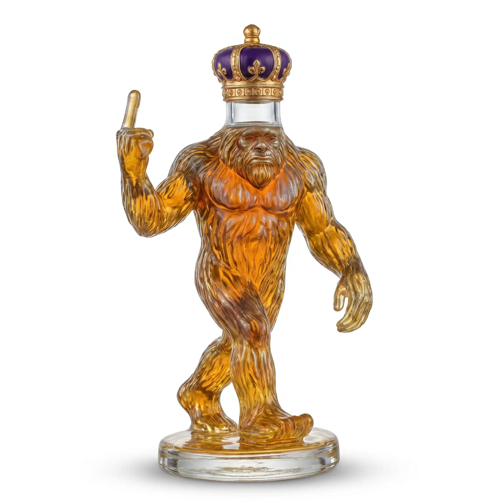 Sikunuo | Whiskey Decanter Funny Bigfoot Glass Bottle