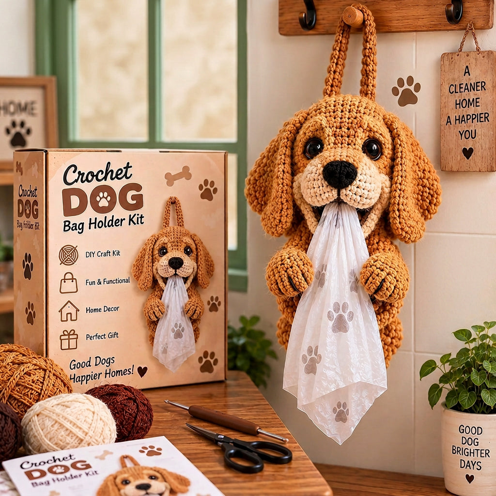 DIY Crochet Dog Bag Holder Kit – 6 Adorable Breeds