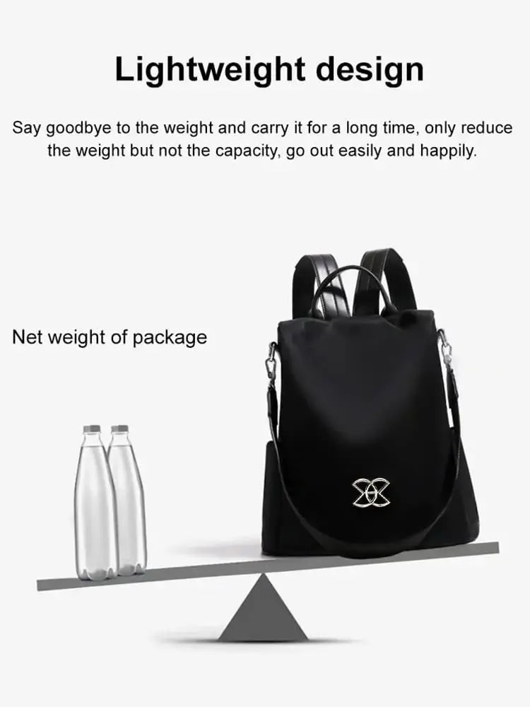 Sikunuo | Large Volume Theft-Proof Backpack — Secure Travel Backpack with Hidden Zipper