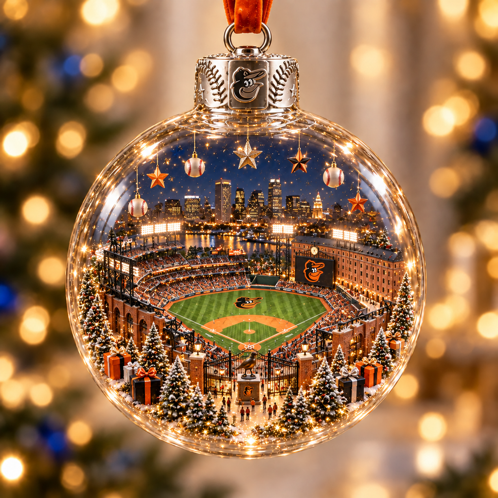 Light-Up Baseball Stadium Christmas Ornament – Holiday Keepsake